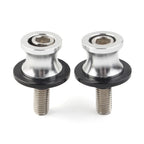 Swingarm Slider Stand Screws 10MM for Kawasaki ZX6R (1998–2011) Silver CNC