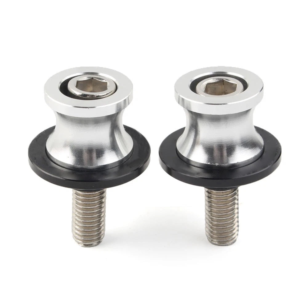 Swingarm Slider Stand Screws 10MM for Kawasaki ZX6R (1998–2011) Silver CNC
