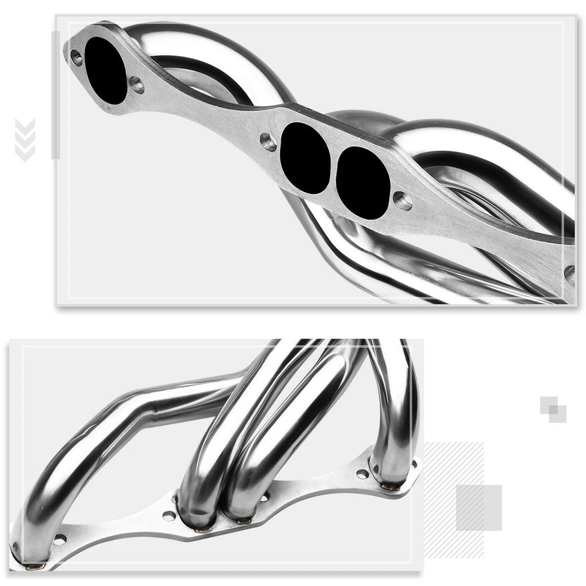 Stainless Steel Clipster Exhaust Header for Chevy SBC Small Block (A/F/G Body)