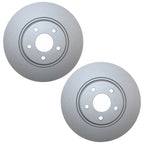 2X Front Coated 296mm Brake Rotors for Cobalt Malibu G5 Aura (2005–2010)