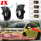 Dynamic LED Side Mirror Turn Signal Light for Toyota Corolla (2019–2021) Pair Smoked