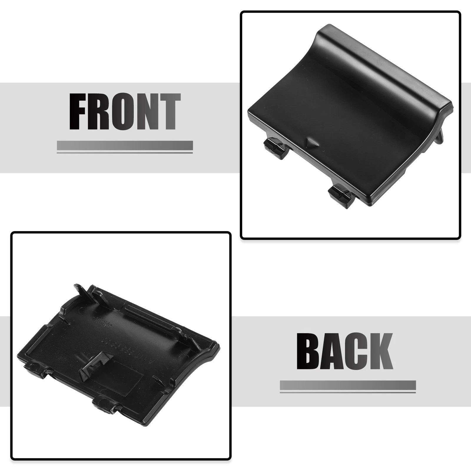 Tow Hook Cover for Mercedes-Benz CLA 250 4Matic (2014–2019) Black