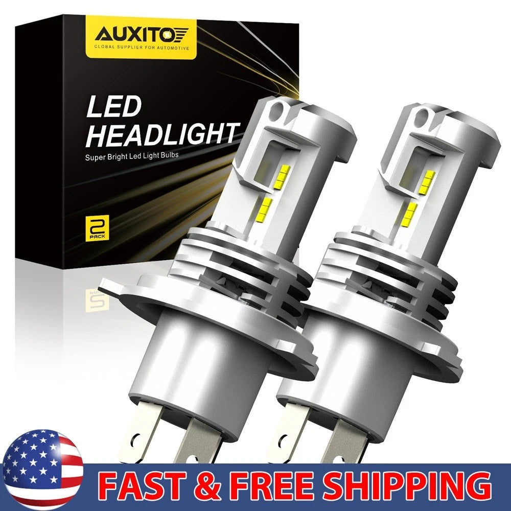 2X Canbus H4 9003 LED Headlight for