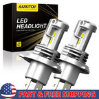 2X Canbus H4 9003 LED Headlight for