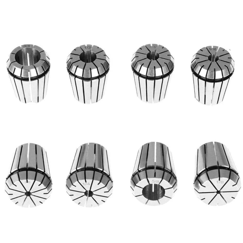 Set of 8 ER32 Spring Collets for CNC Milling Lathe Engraving Machine