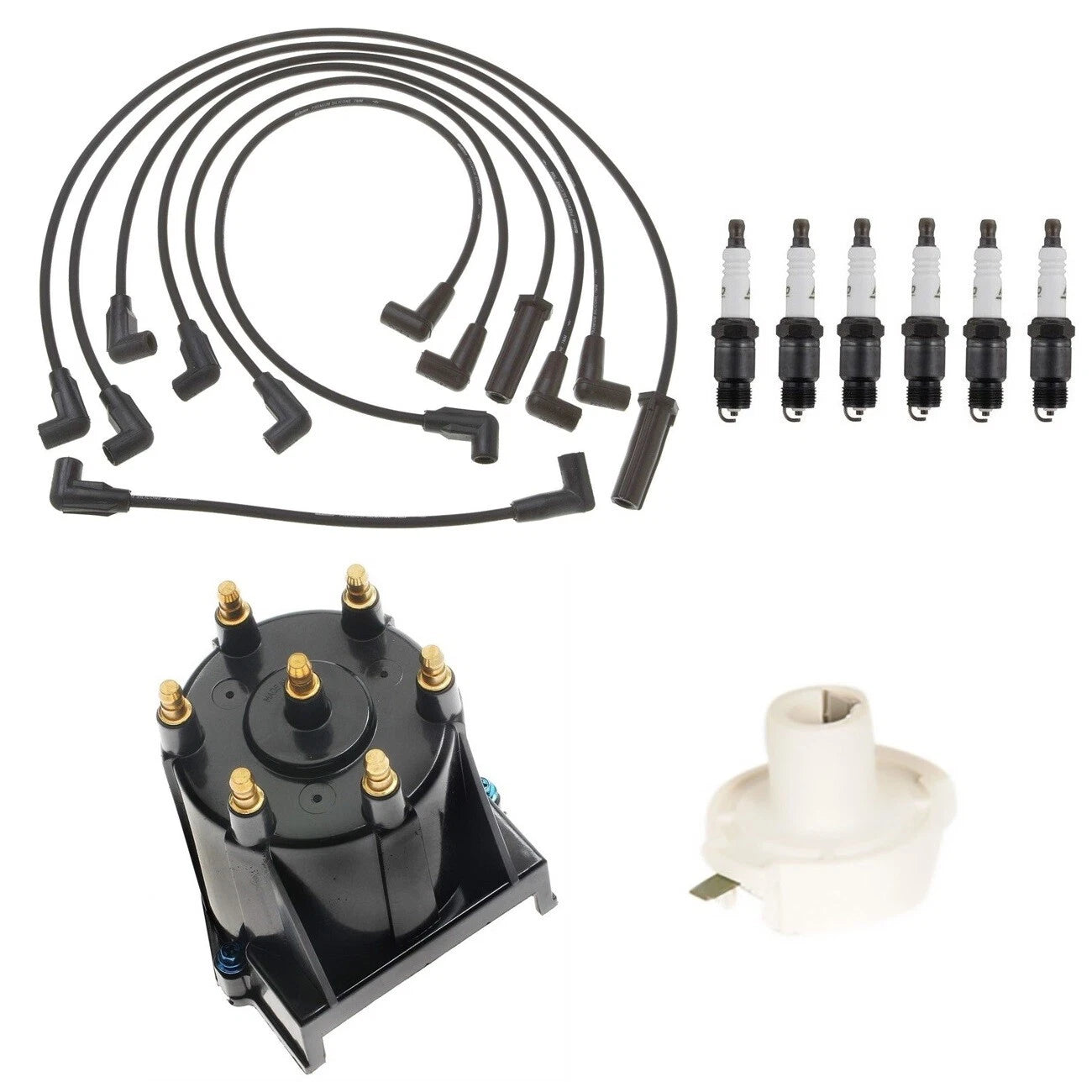ACDelco Ignition Kit Set for C1500 4.3L V6 (1990–1999) - Rotor, Cap, Wires, Plugs