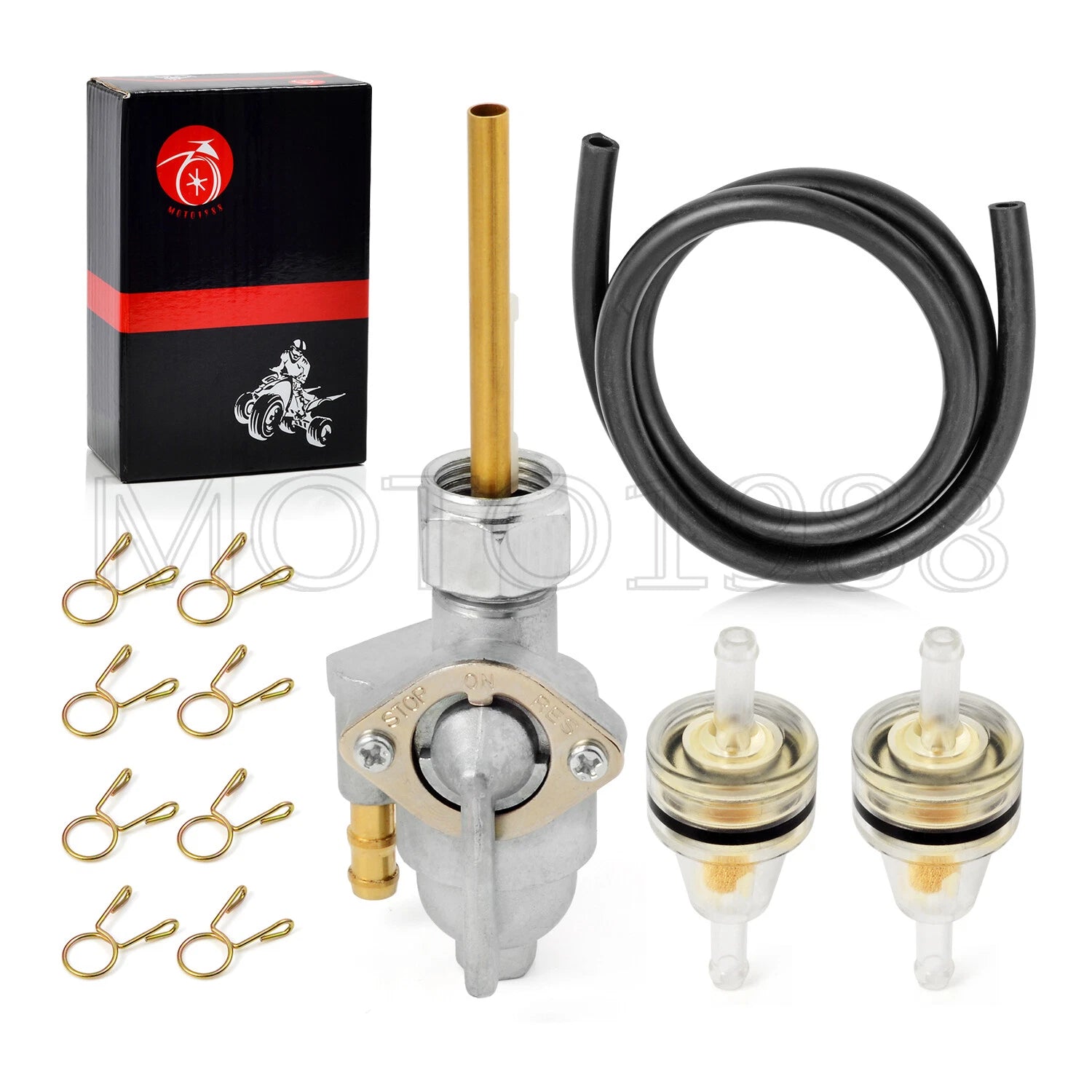 Fuel Tank Valve Petcock Kit for Honda CL175 CB350 CL350 SL350 CB360 CB450 CL450 (1968-1976)