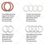 12pcs Oil Drain Plug Gaskets for Toyota Camry (1992–2001)