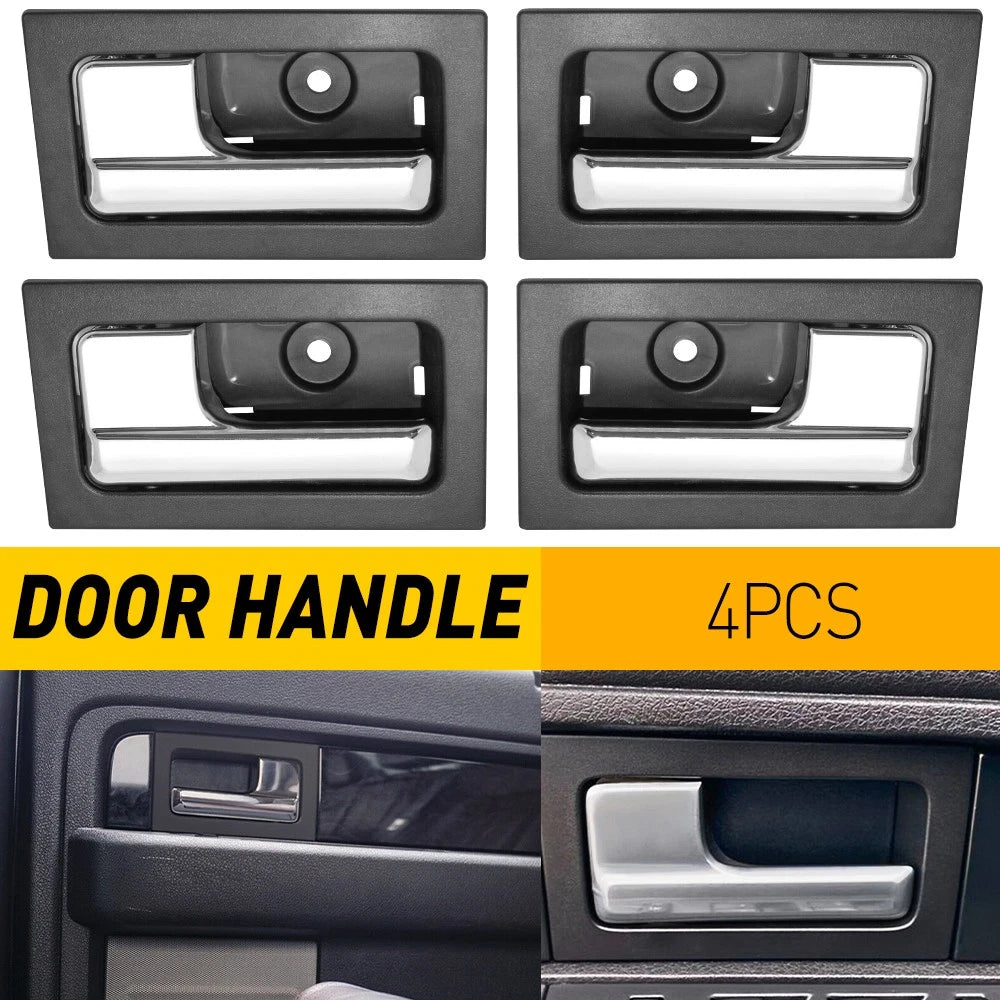 Set of 2 Inside Black Door Handles for Ford F150 (2009â2014)