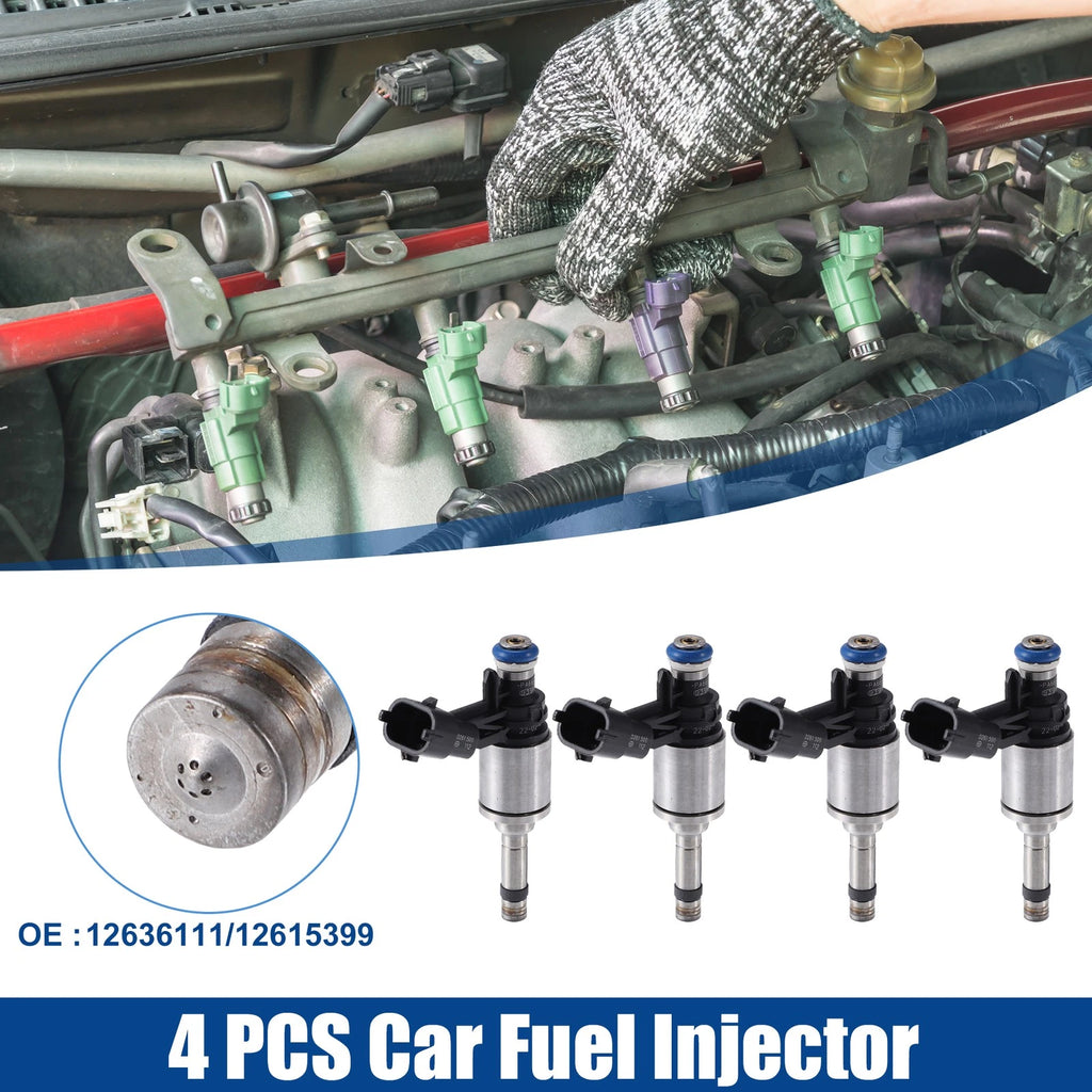 Set of 4 Fuel Injector Nozzles 12636111 for Buick Regal 2.0L (2011–2013)