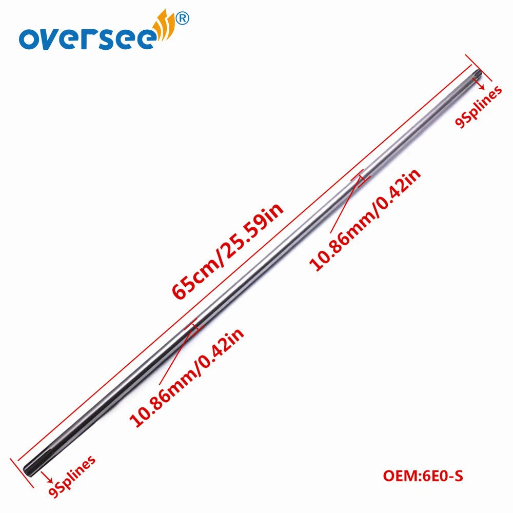 Drive Shaft 6E0-45511-01 for Yamaha Outboard F 4HP 5HP (1990–2023)