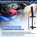 Battery Hold Down Clamp Bracket Kit for Toyota Sequoia (2001–2007) 744040C020
