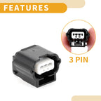 3 Pin Headlight Ballast Connector Plug for Nissan 