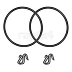 Front Number Plate Mount Clips & O-ring Bands for Honda Z50 Z50R (1979–1987)