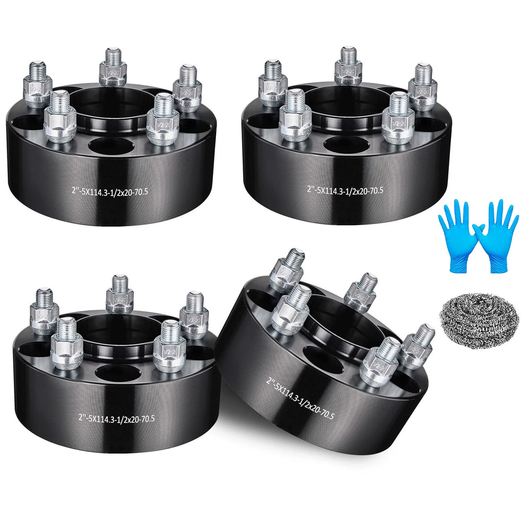 1.25"-2" Hubcentric 5x4.5 Wheel Spacers for Ford Mustang Ranger Explorer (2005-2024)