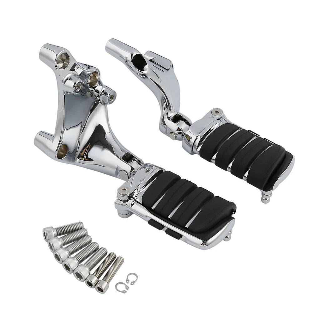 Chrome Passenger Foot Pegs Mount Bracket for Harley Sportster XL 883 (2014–2022)