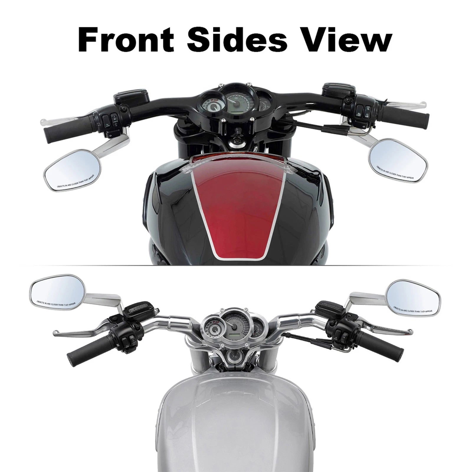Rear View Mirrors with LED Turn Signals for Harley V-ROD VRSCF (2009–2017)