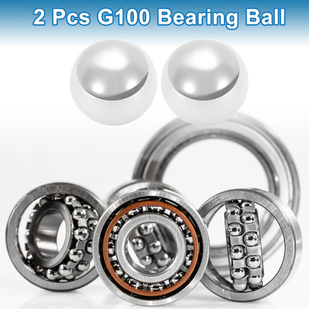 Set of 2 Precision G100 Steel Ball Bearings 31.8mm