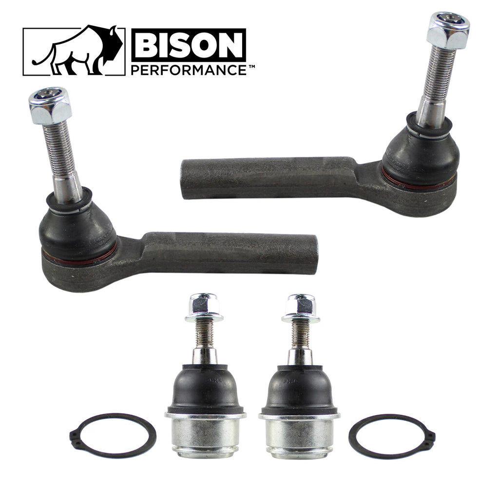 Set of 4 Outer Tie Rod Ends & Lower Ball Joints for Chrysler Dodge