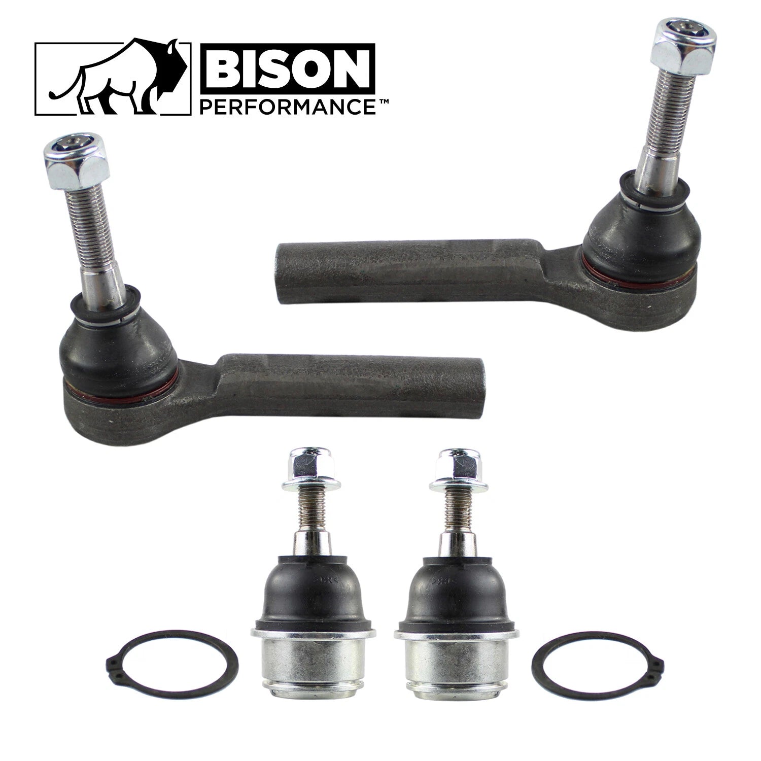 Set of 4 Outer Tie Rod Ends & Lower Ball Joints for Chrysler Dodge