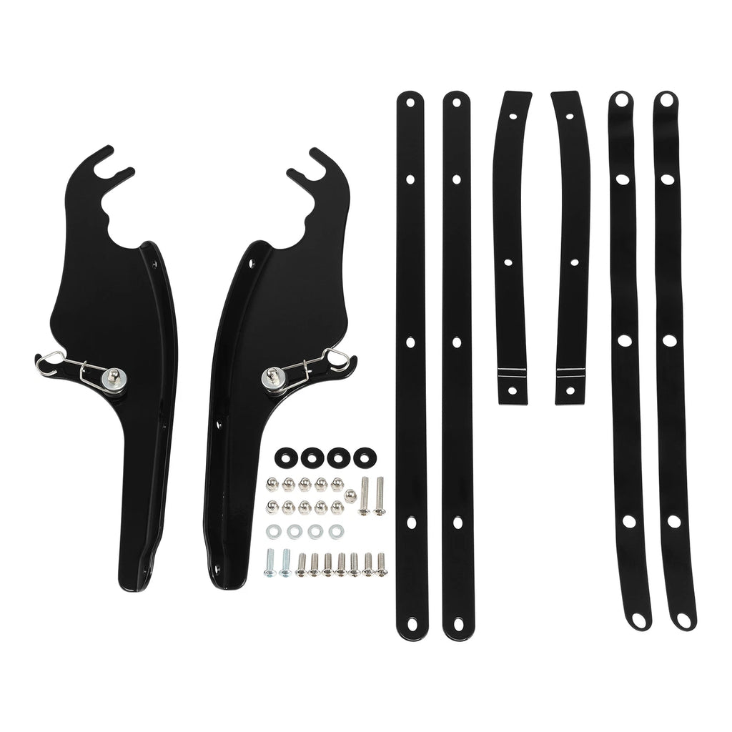 Windshield Screen Mount Bracket Kit for Harley Softail Slim Fat Boy (2000–2017)