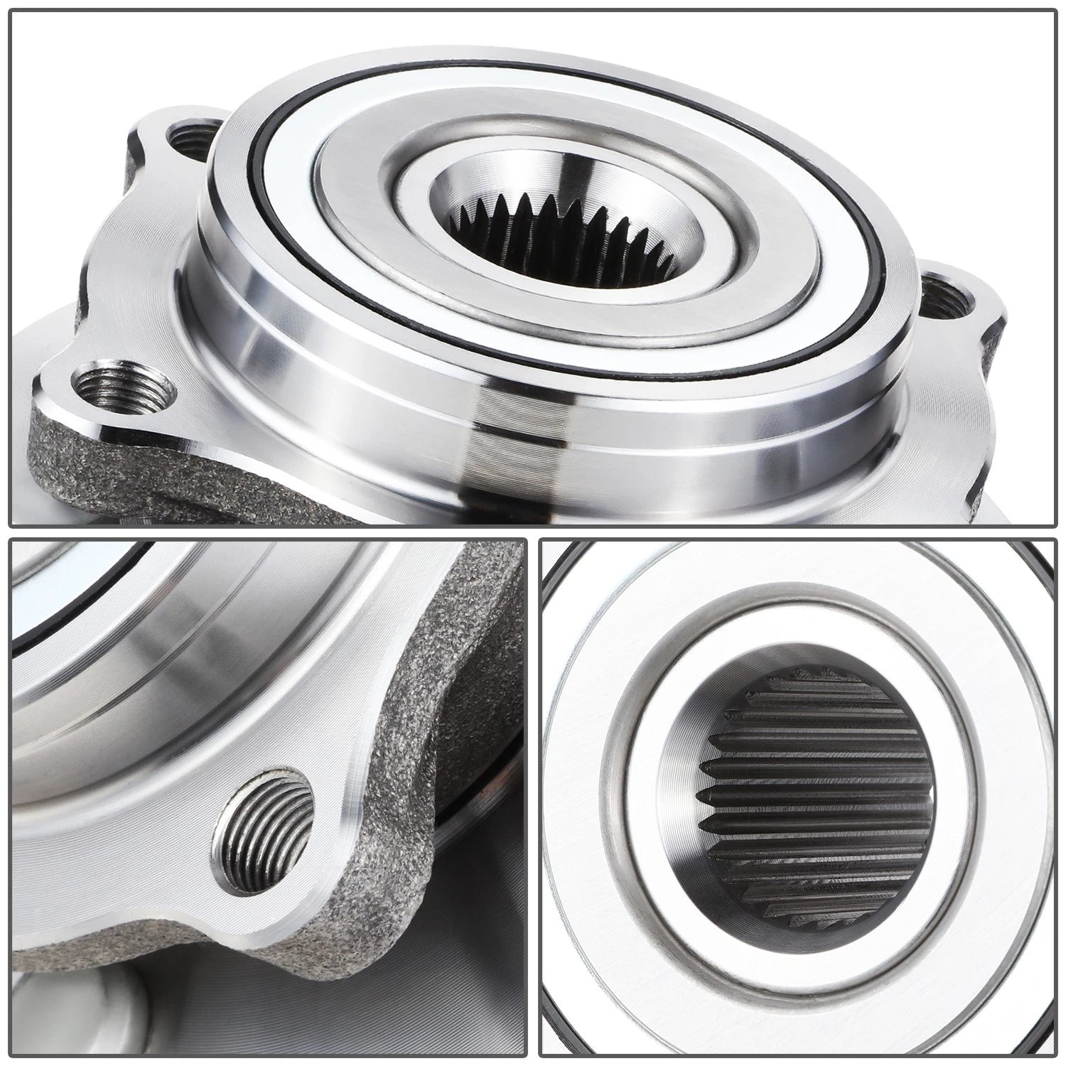 Set of 2 Wheel Bearings & Hubs for Mitsubishi Galant/Eclipse (2004–2012)