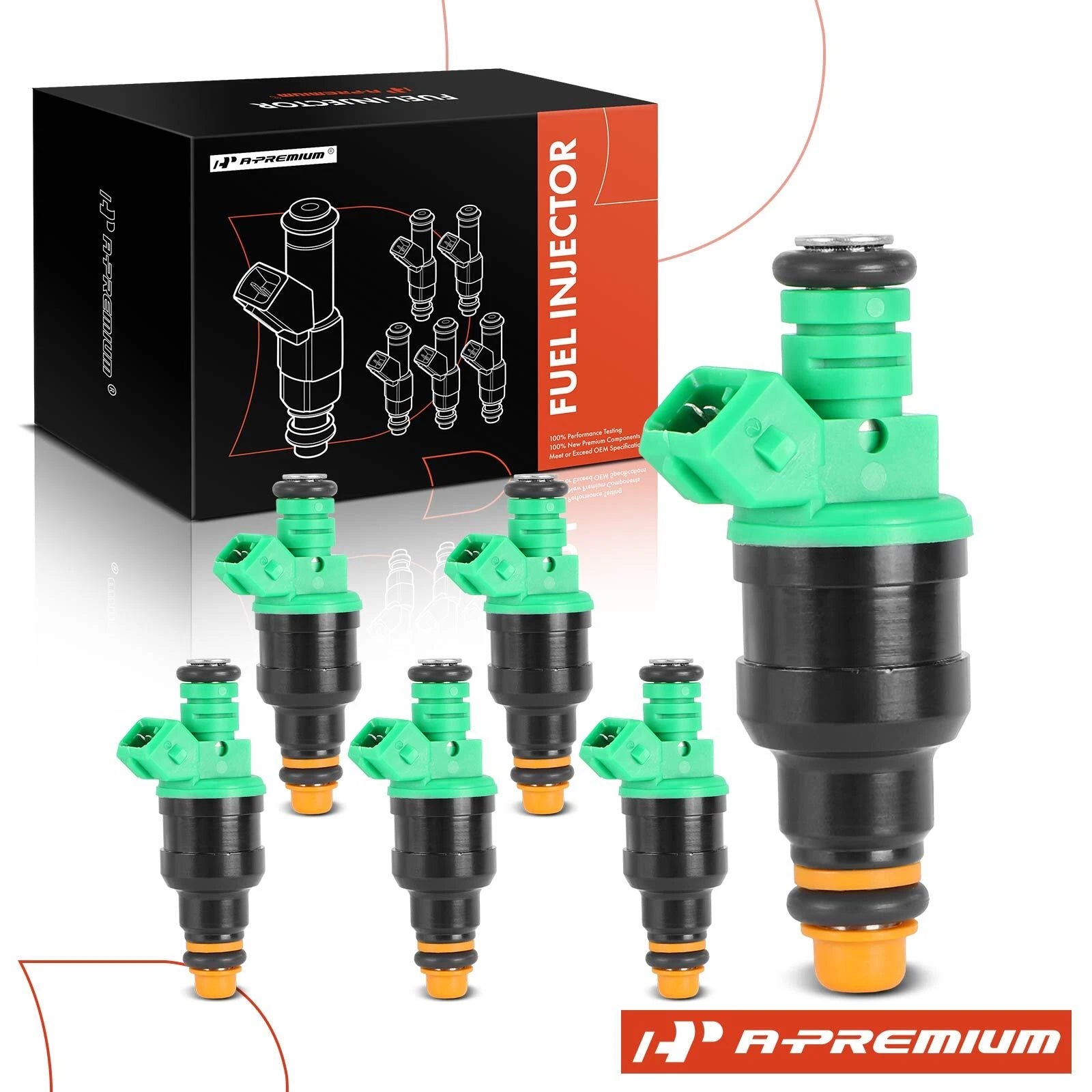 Set of 6 Fuel Injectors for Ford Ranger (1998–2000) Mazda B3000 (1998–1999)