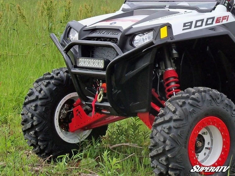 SuperATV Sport Front Bumper for Polaris RZR 570 (2012–2023) - Wrinkle Black