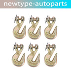6 pcs 5/16" Clevis Chain Grab Hook for Wrecker Tow Truck Trailer