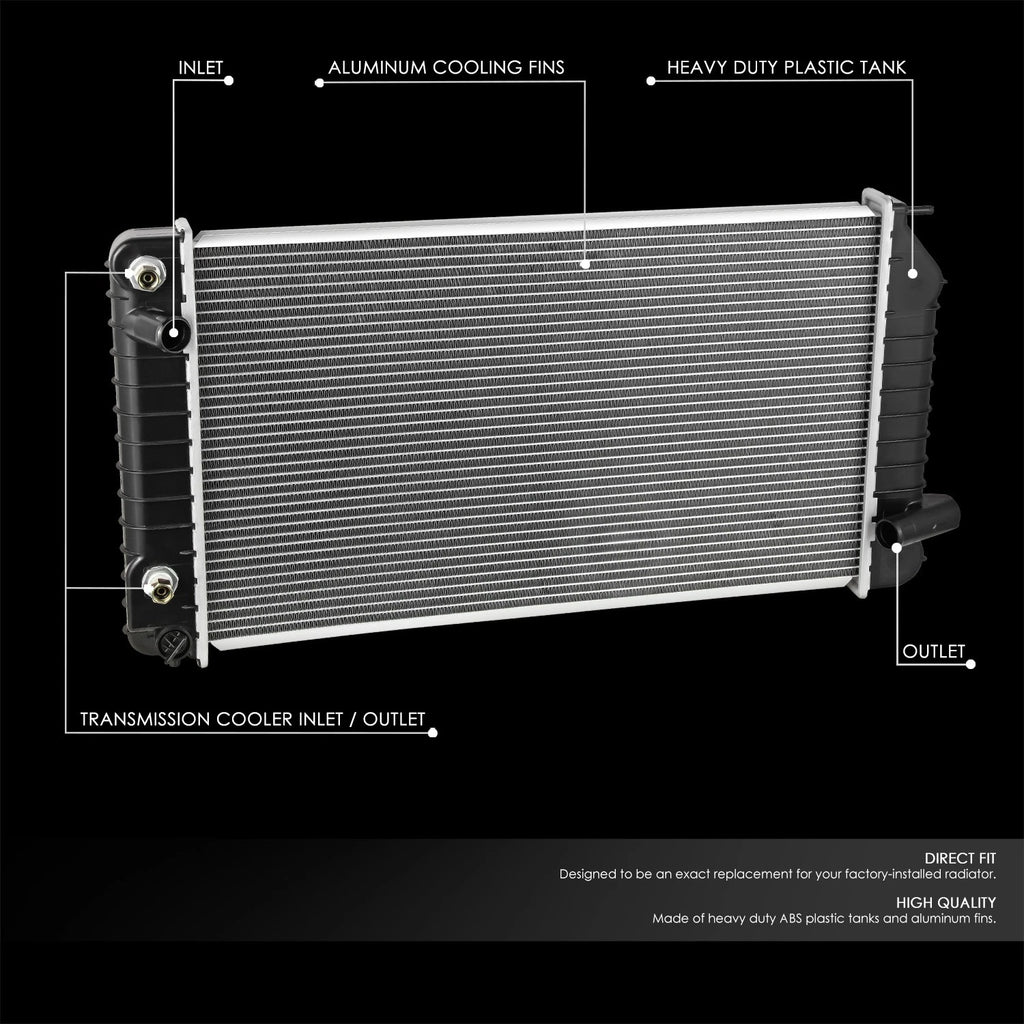 Core Radiator for Chevrolet Corsica, Achieva, Grand Am (1992–1993) DPI 1341
