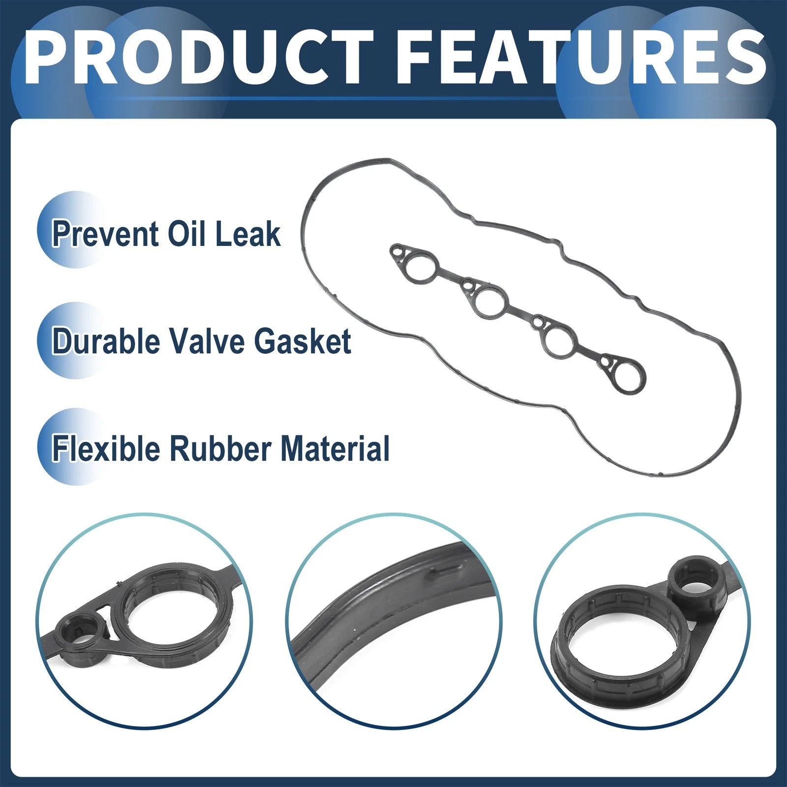 Valve Cover Gasket No. 224412B800 for Hyundai Accent Elantra Kia Rio Soul (2000–2023)