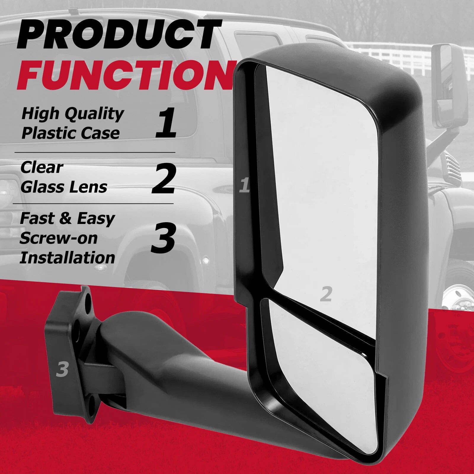 Passenger Side Door Mirror for Chevrolet C4500 Kodiak/GMC C5500 (2003–2009)