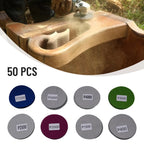 50pcs 3 Inch Wet Dry Hook Sanding Discs Abrasive Pads