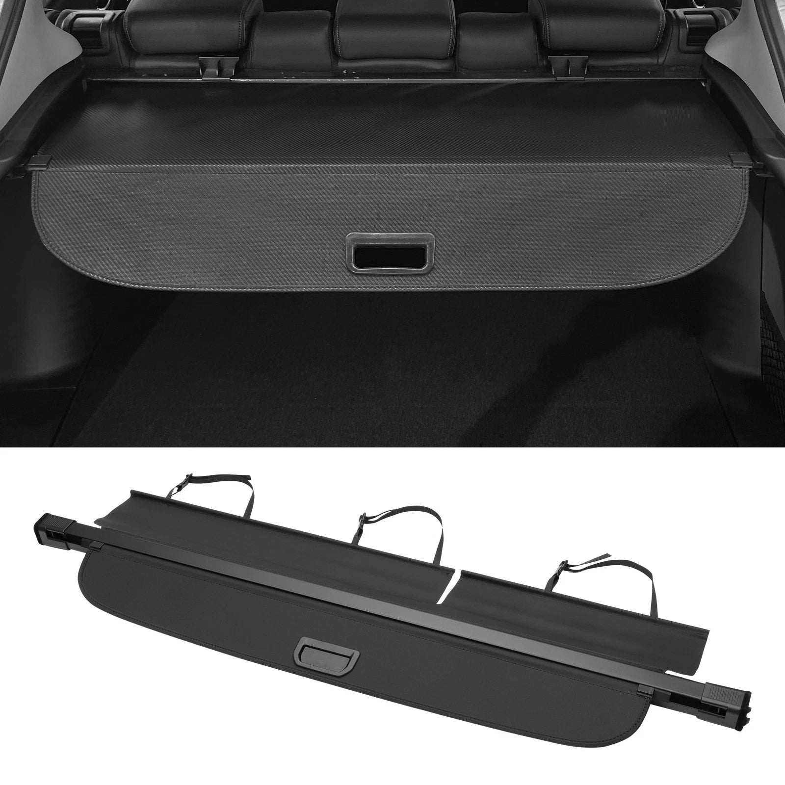 Retractable Cargo Cover for Audi Q7 (2016–2023) Gloss Black