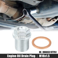 M18x1.5 Engine Oil Drain Plug Screw with Seal Ring for Volvo XC60 (2018–2023)