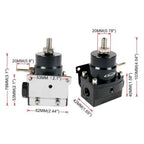 Adjustable AN6 EFI Fuel Pressure Regulator Kit with Oil Gauge