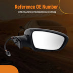 Right Passenger Mirror for Kia Forte (2014–2016) Power Heated 87620B0010