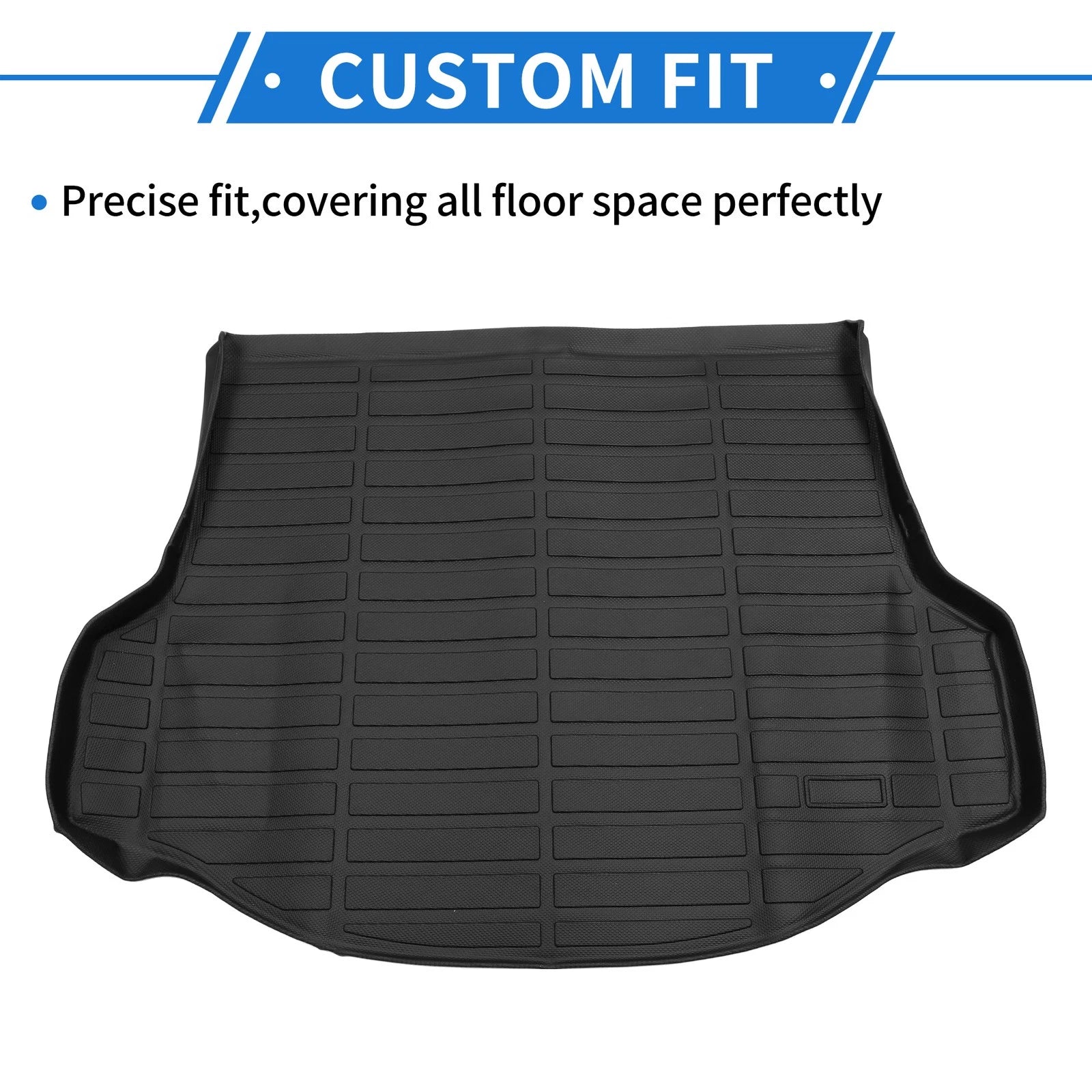 Cargo Liner Rear Trunk Mat for Toyota RAV4 (2013–2018) TPE Long Stripe Pattern