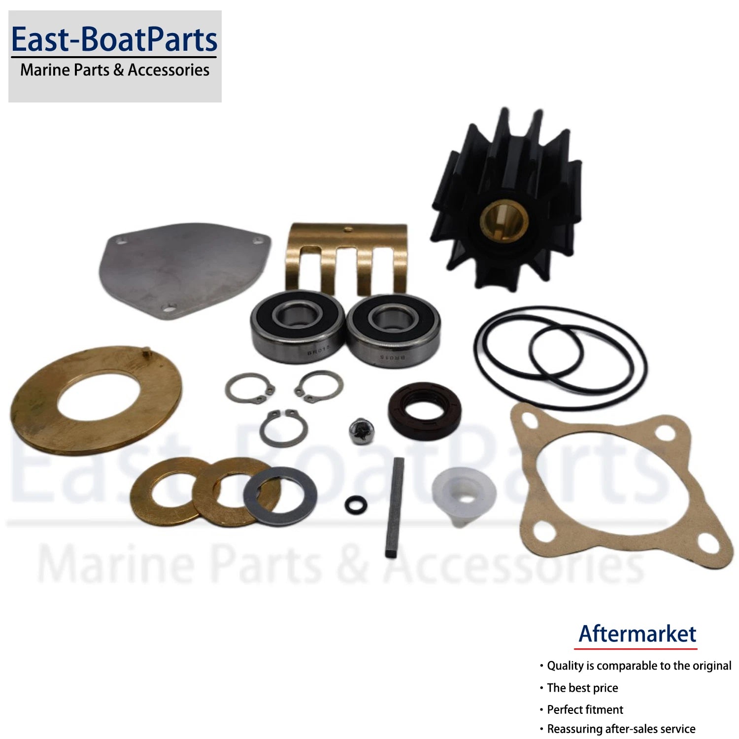 Major Internal Repair Kit 23974 with Impeller 17000K for Sherwood Raw Water Pump (N/A)
