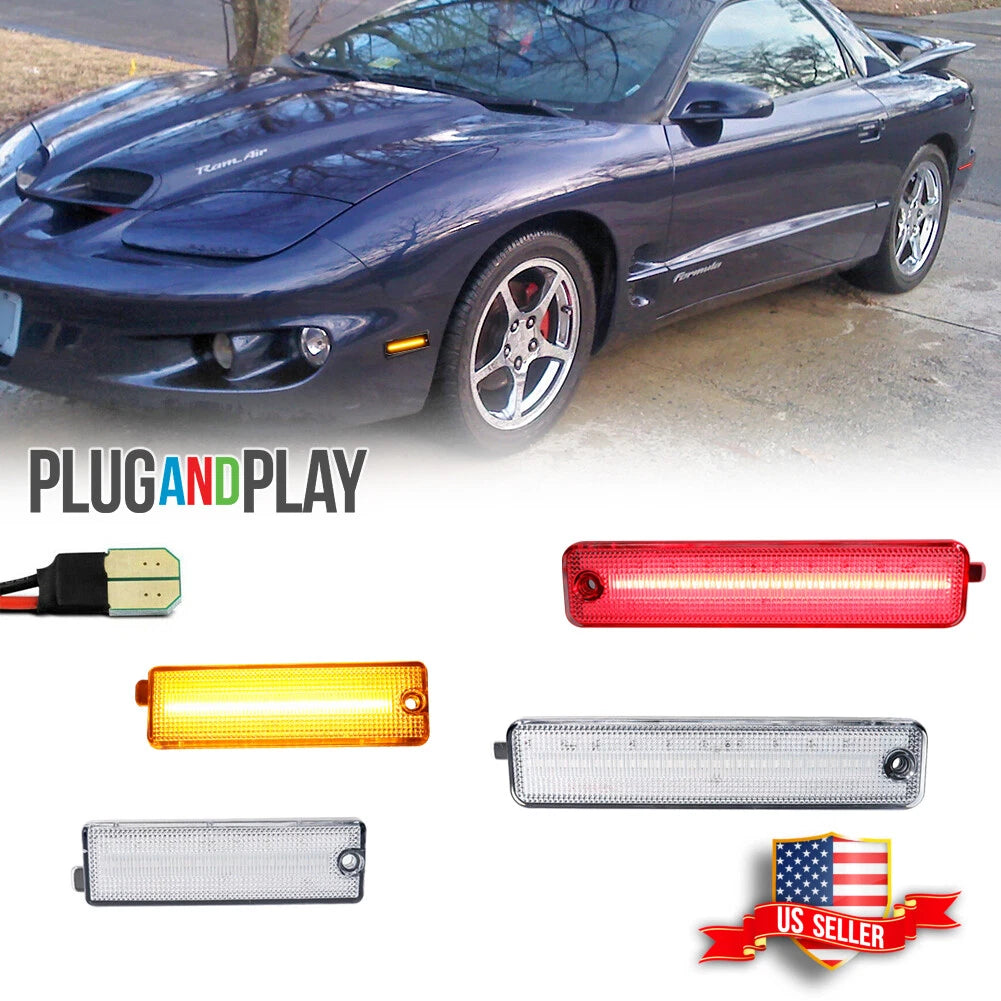 Set of 4 LED Side Marker Lights for Pontiac Firebird (1998–2002)