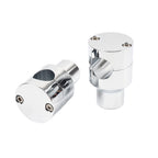 7/8" 22mm Handlebar Riser Clamp Mount Kit Chrome for Harley Honda
