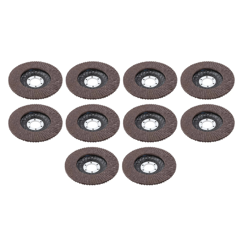 Set of 10 T27 60 Grit Zirconia Flap Discs for Grinding Wheels 4.5”