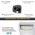 Chrome Bezel Full LED License Plate Light for Chevy C/K 1500 2500 3500 (1990–1999)