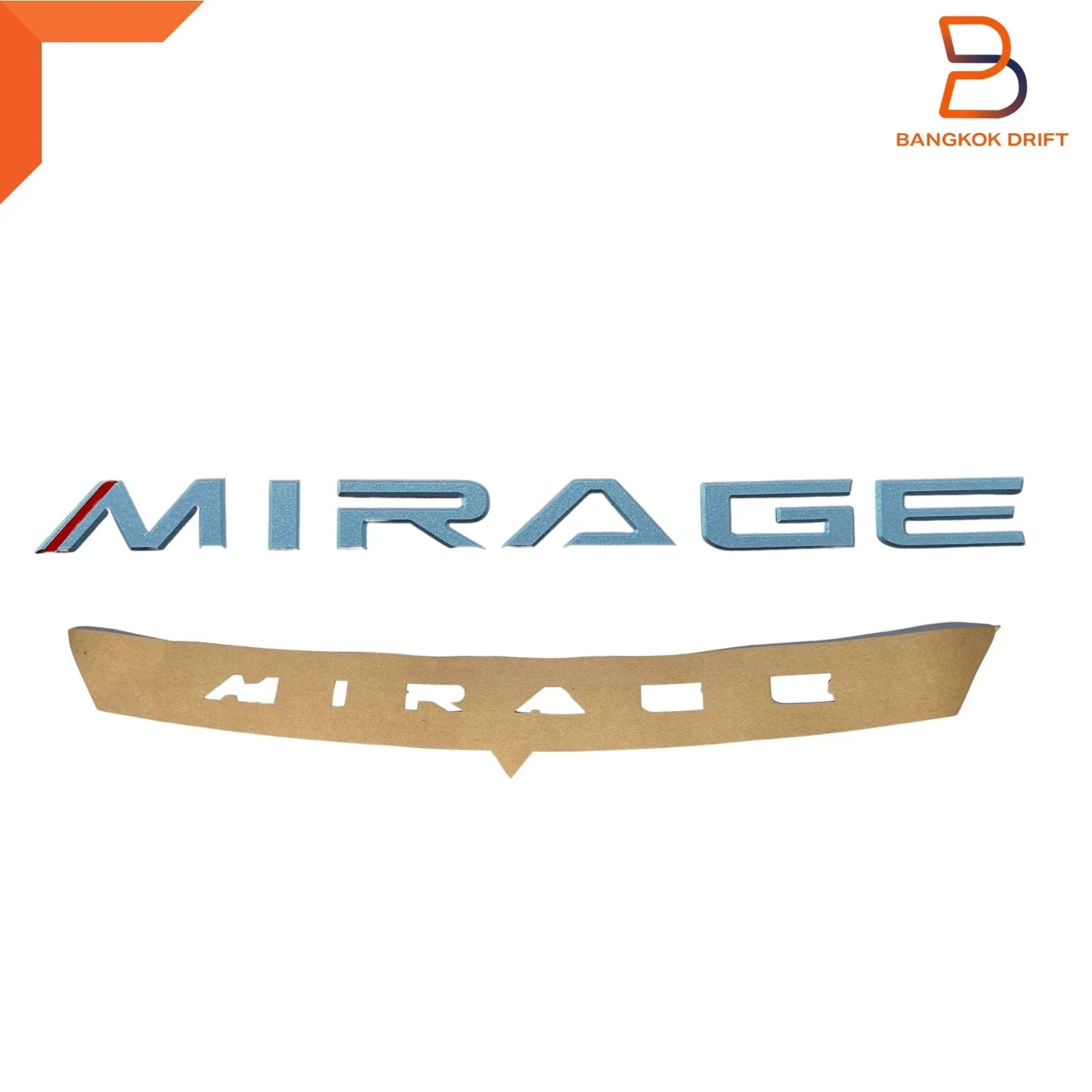 3D Acrylic Logo Emblem Badge for Mitsubishi Silver Mirage