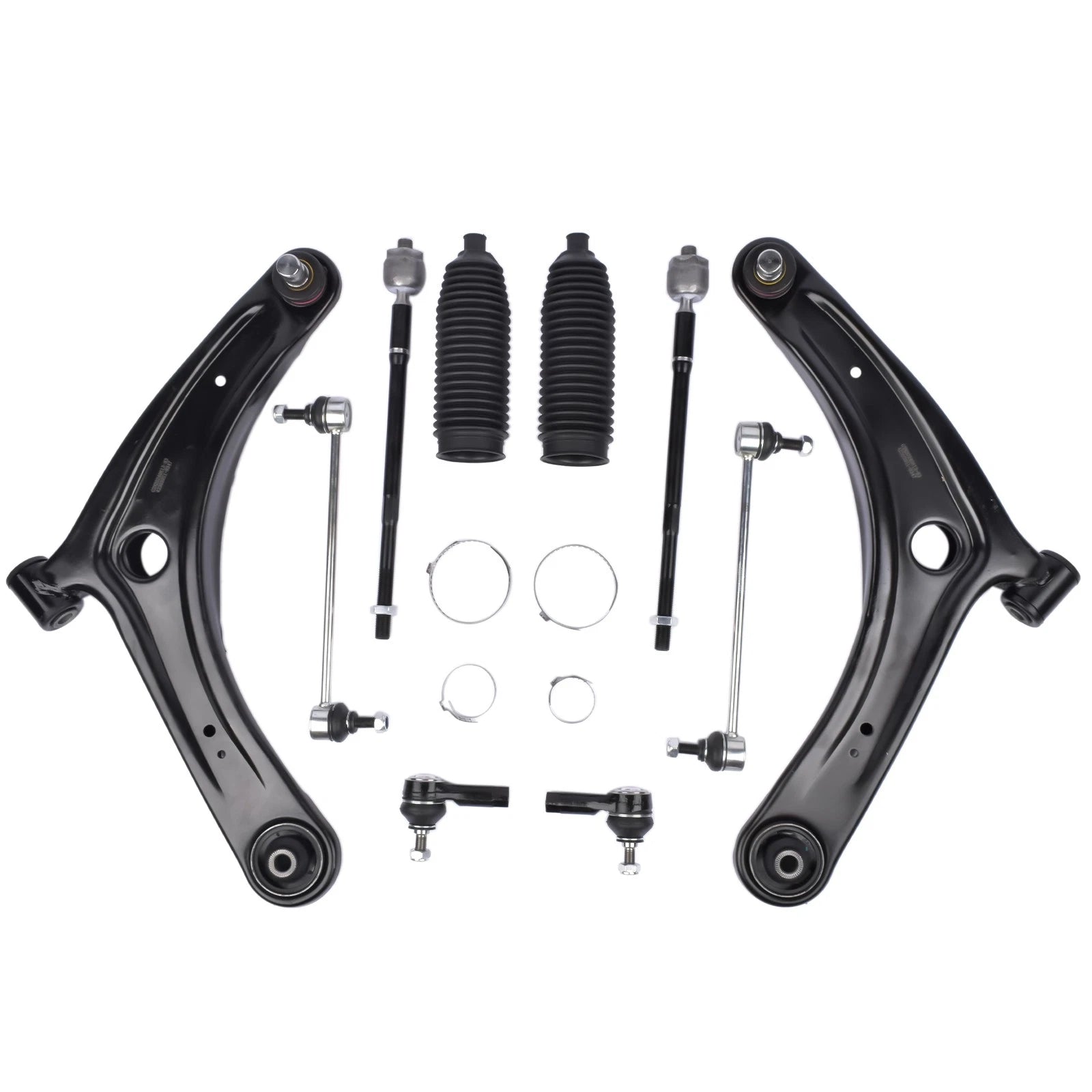 10PC Front Lower Control Arms Kit for Mitsubishi Lancer (2009-2017) Outlander (2007-2017)