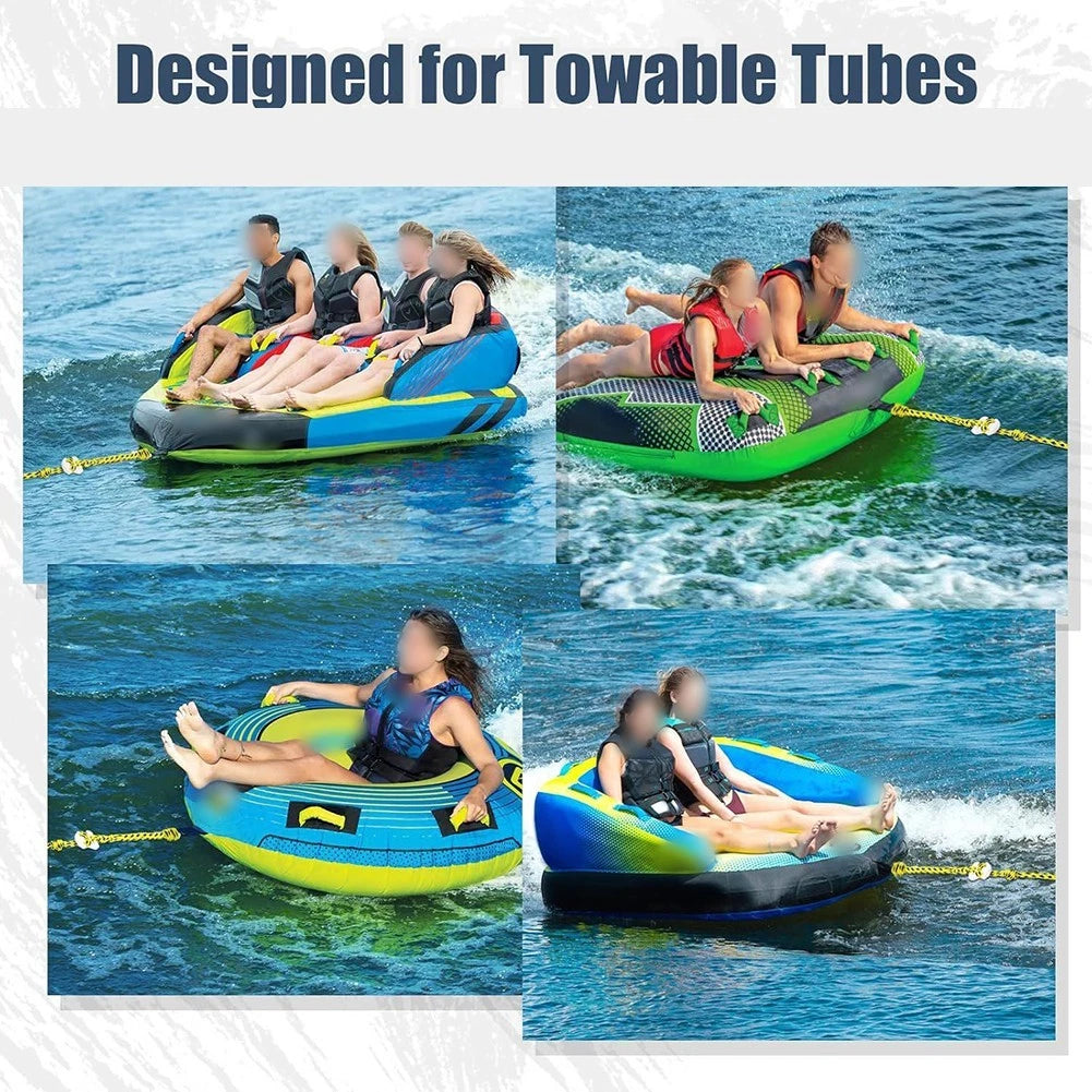 6000lb Tension Boat Tow Rope with Quick Connector for Various Water Sports