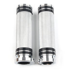Handlebar Hand Grips for Harley Sportster Dyna Softail Touring V-Rod (2000–2023) Chrome