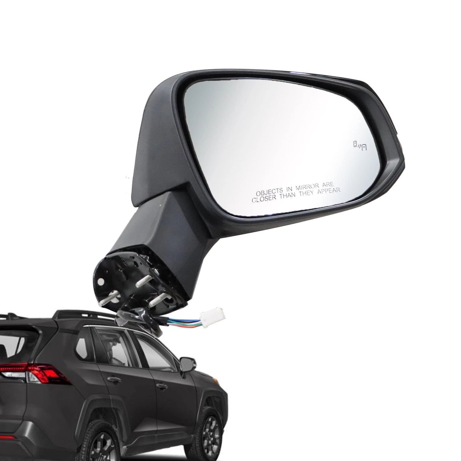 Passenger Power Heated Mirror w/8 Pin for Toyota RAV4 (2019–2024)