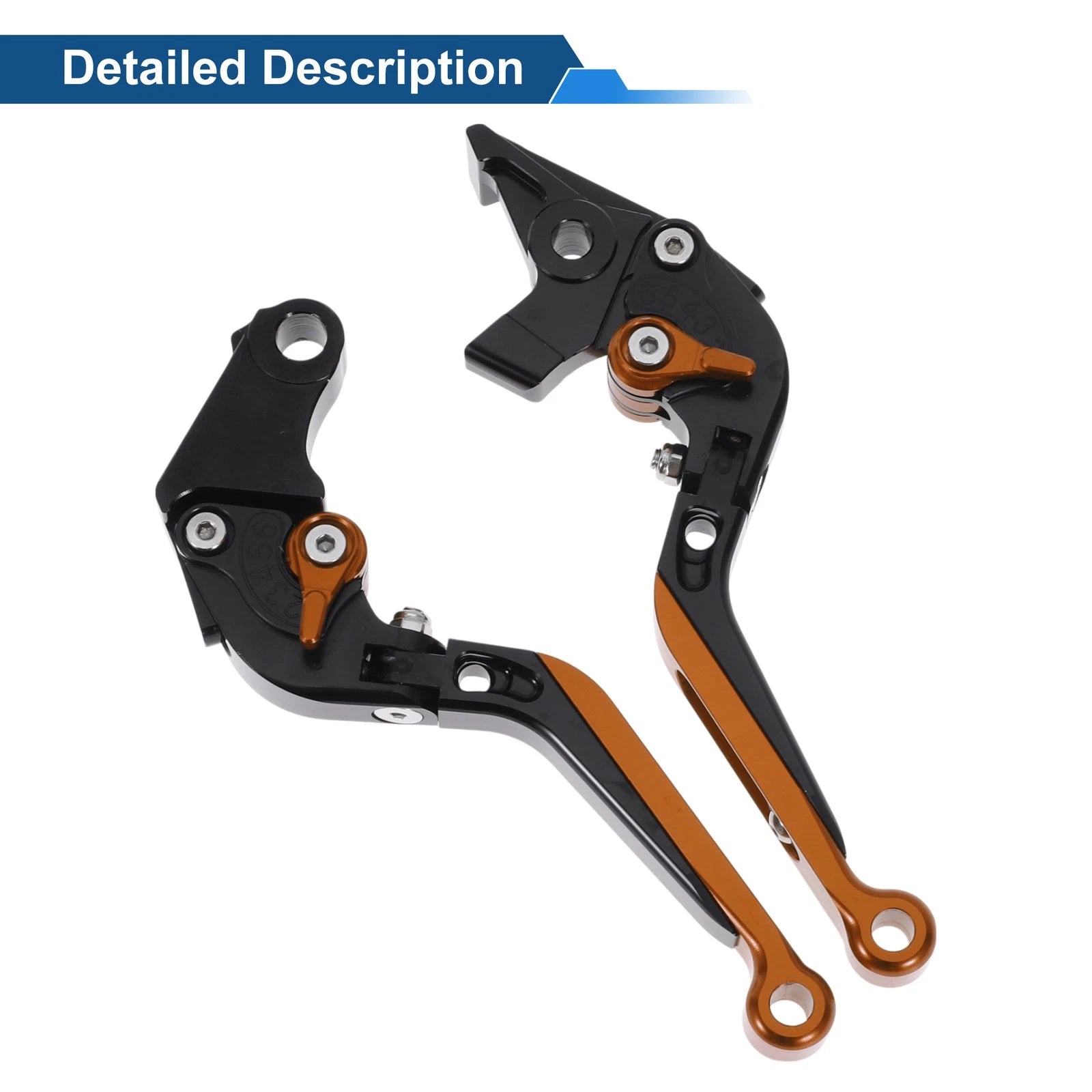 Adjustable Brake Clutch Levers for Honda X11 (1999–2002) Black Orange