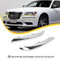 Set of 2 Chrome Front Bumper Moldings for Chrysler 300 (2011–2014)